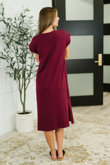 Sweet Like That Casual Dress in Cabernet - Liarian Unlimited Boutique