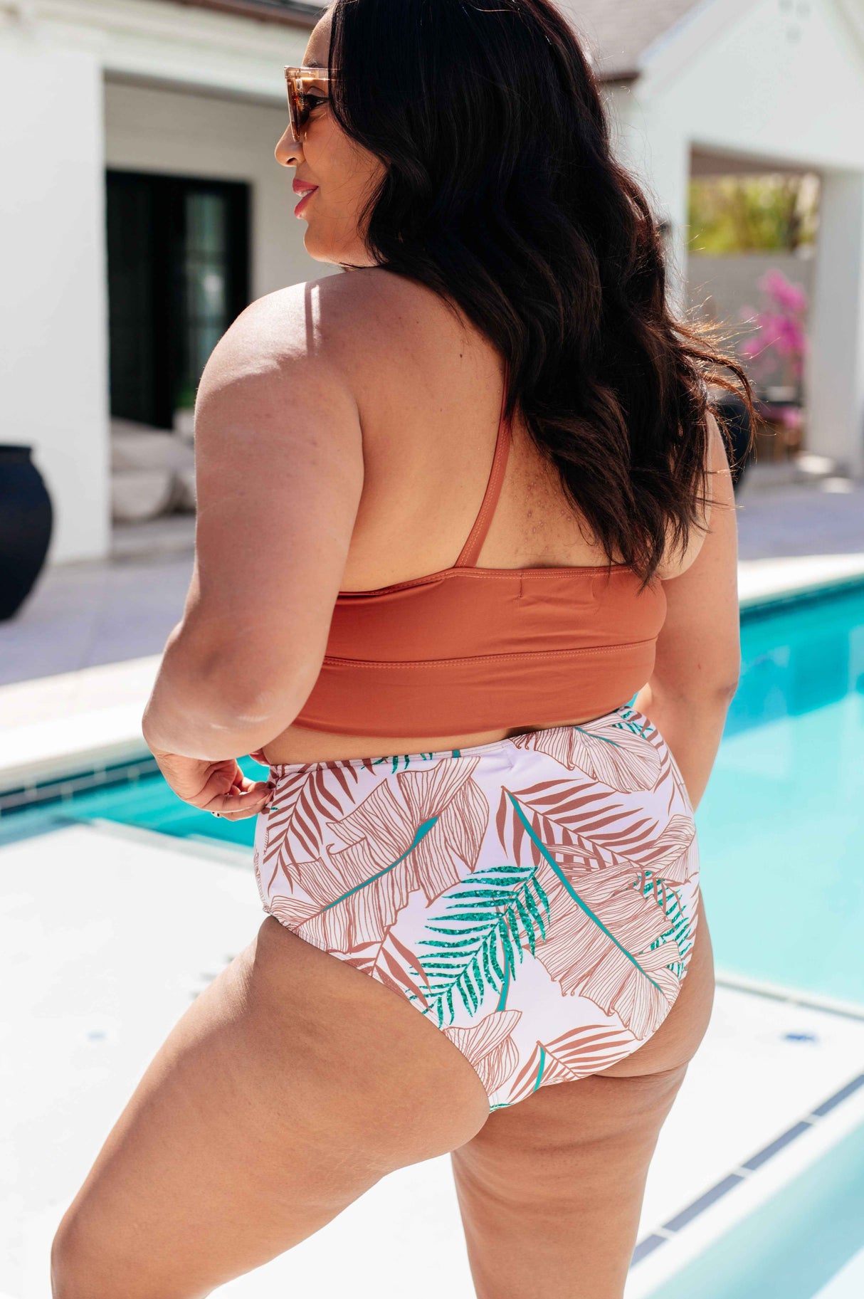 Tahiti Tropical Print Swim Bottoms - Liarian Unlimited Boutique