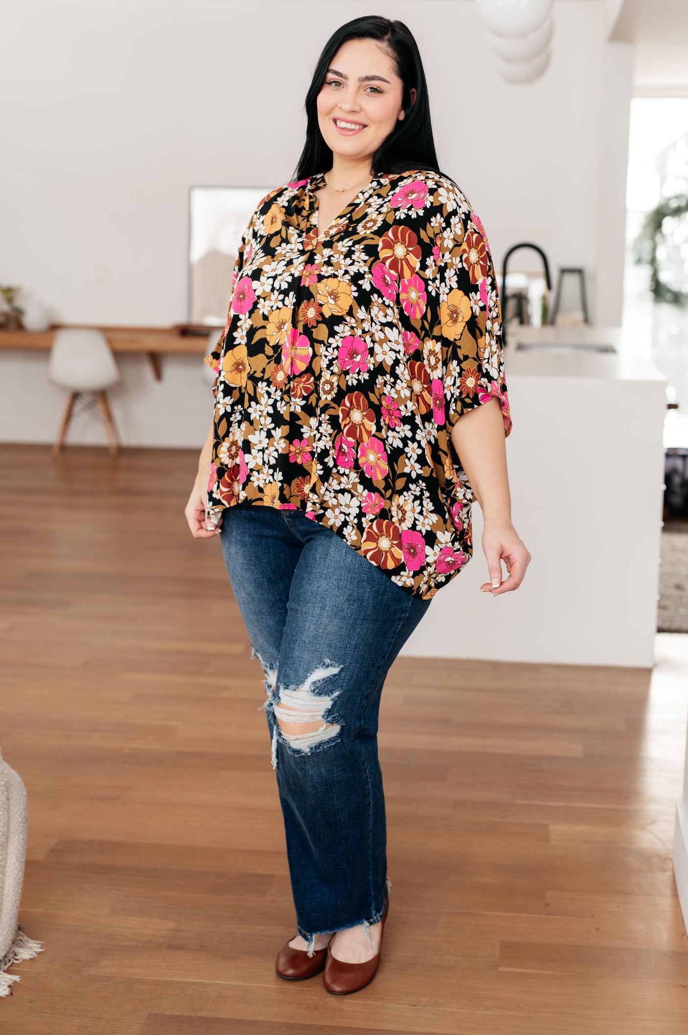 Take Another Chance Floral Print Top - Liarian Unlimited Boutique