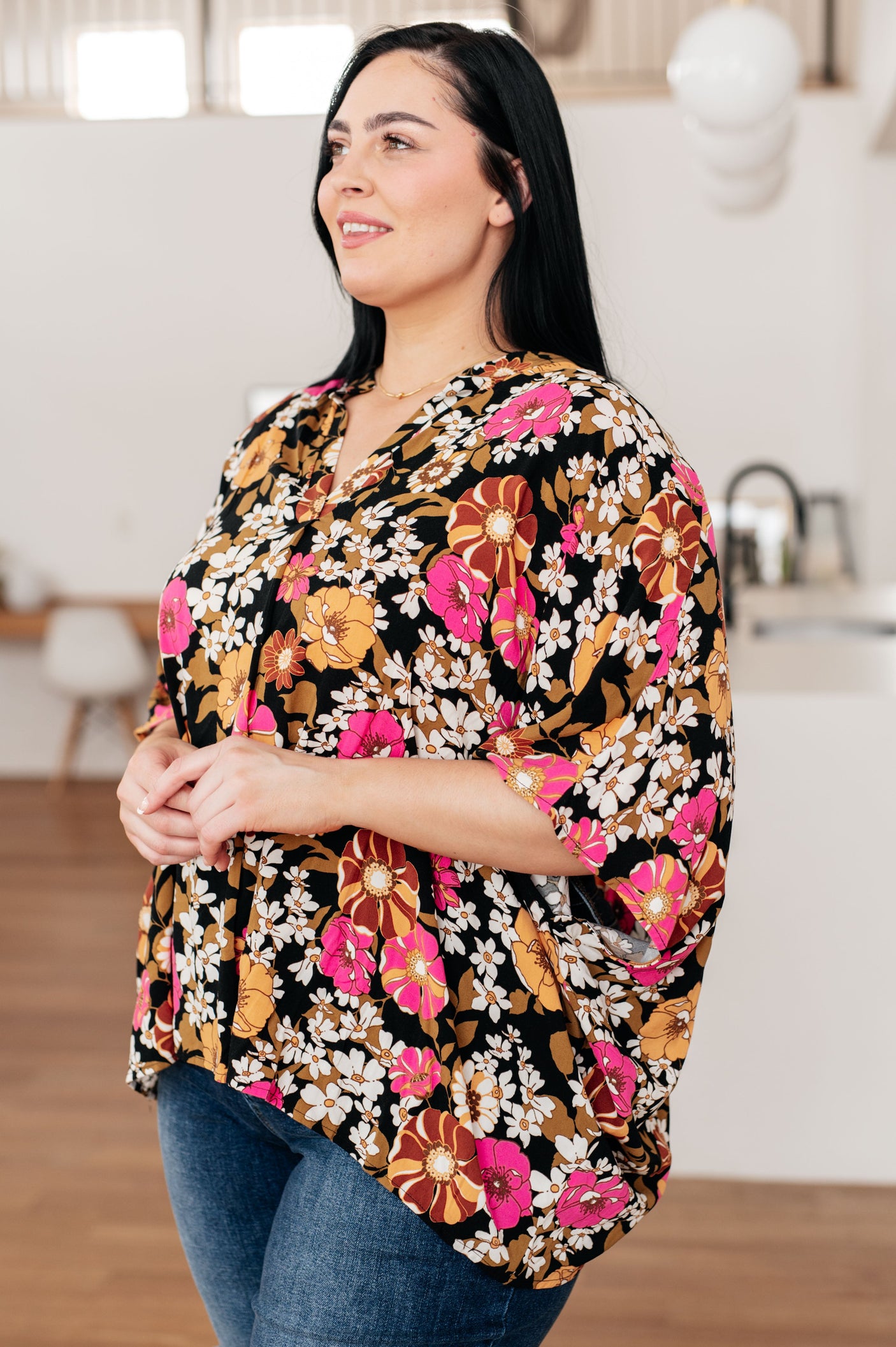 Take Another Chance Floral Print Top - Liarian Unlimited Boutique