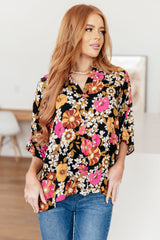 Take Another Chance Floral Print Top - Liarian Unlimited Boutique