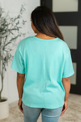 Take It Easy Slouchy Tee in Mint