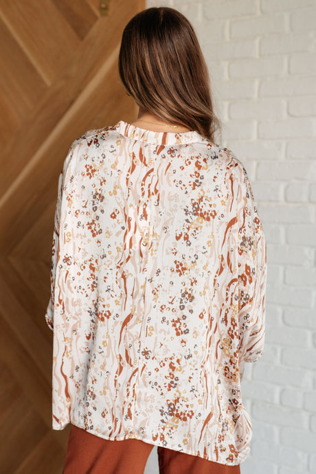 Take a Chance Mixed Print Top - Liarian Unlimited Boutique