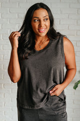 Taking It Easy Tank and Pants Set in Black - Liarian Unlimited Boutique