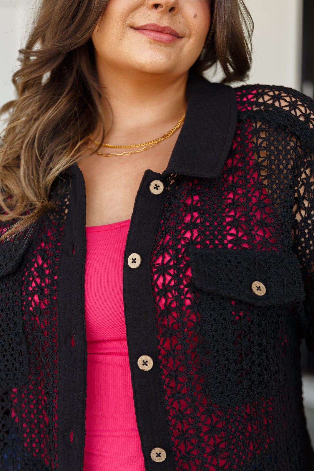Conjunto de encaje Talk of the Town en negro