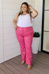 Tanya Control Top Faux Leather Pants in Hot Pink - Liarian Unlimited Boutique