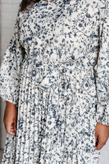 Vestido plisado para la hora del té