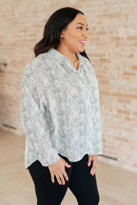 Términos de cariño: Camisa con mangas dolman y botones
