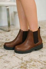 That's Just What They'll Do Paden Chelsea Boots in Brown