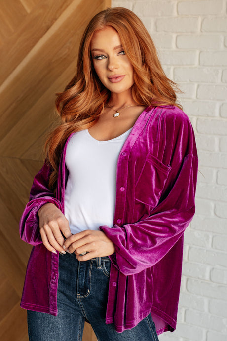 The Best Policy Velvet Balloon Sleeve Top - Liarian Unlimited Boutique
