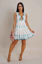 The Colorful Mini Dress - White