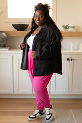 The Motive Slouch Jogger in Hot Pink - Liarian Unlimited Boutique