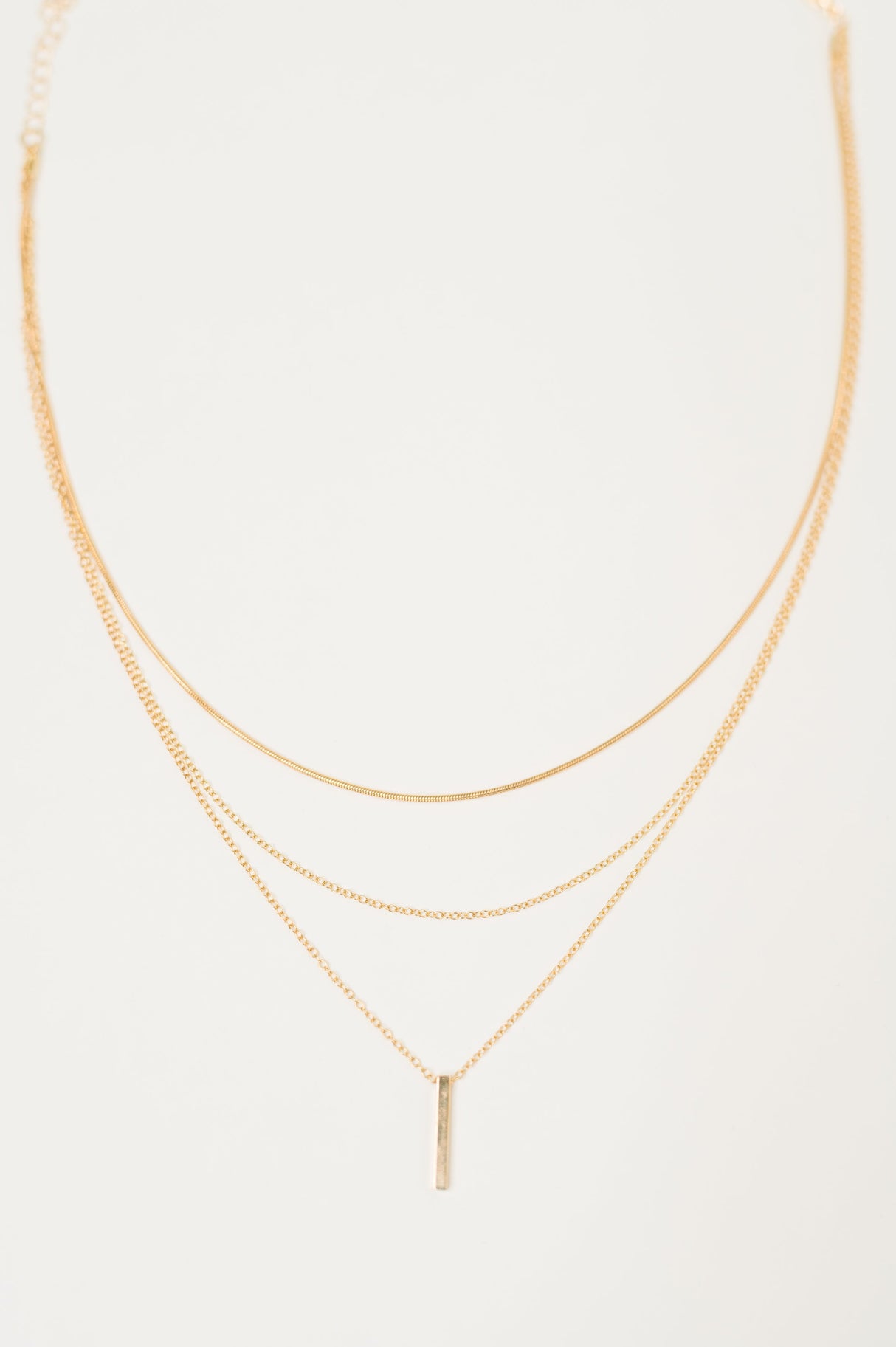 Conjunto de collares en capas Signature Set en oro