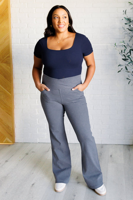 They're Not Like Us Square Neck Bodysuit in Navy - Liarian Unlimited Boutique