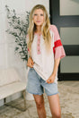 This I Know Henley Contrast Top