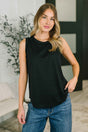 Thread Theory Round Neck Tank in Black