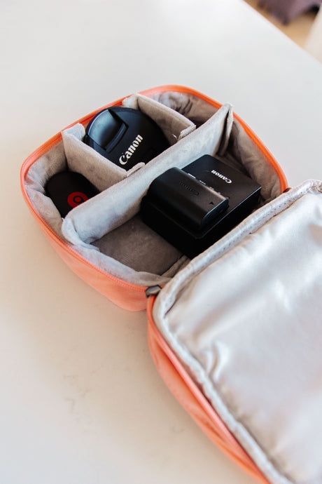 Travel Cord Organizer Case in Pink - Liarian Unlimited Boutique