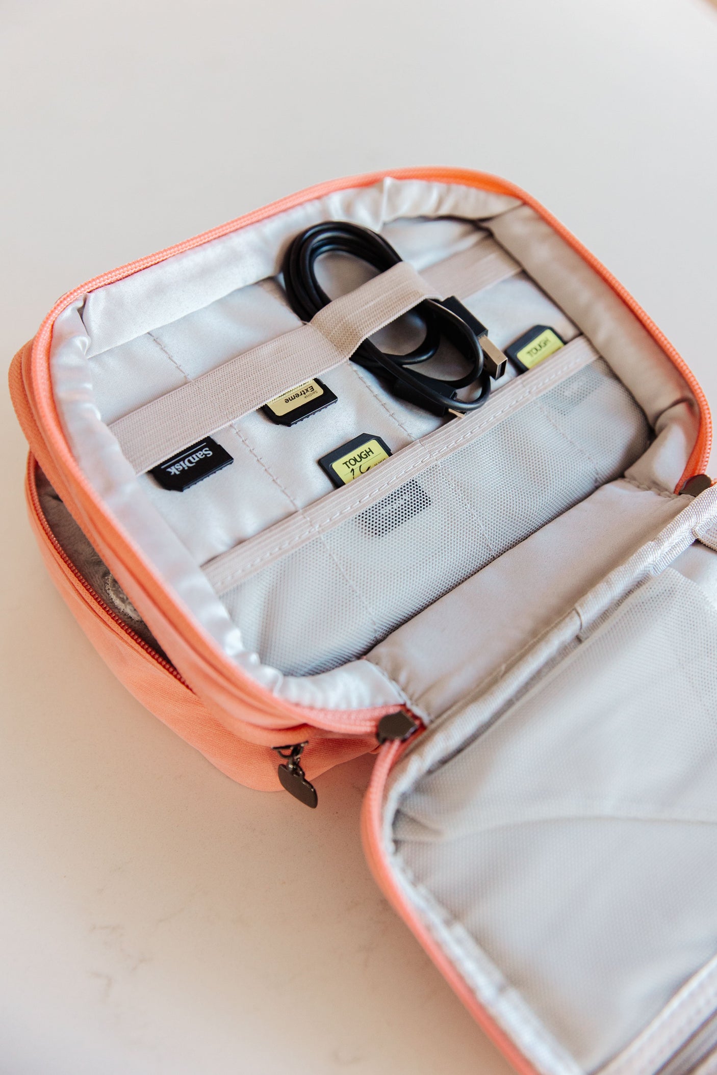 Travel Cord Organizer Case in Pink - Liarian Unlimited Boutique