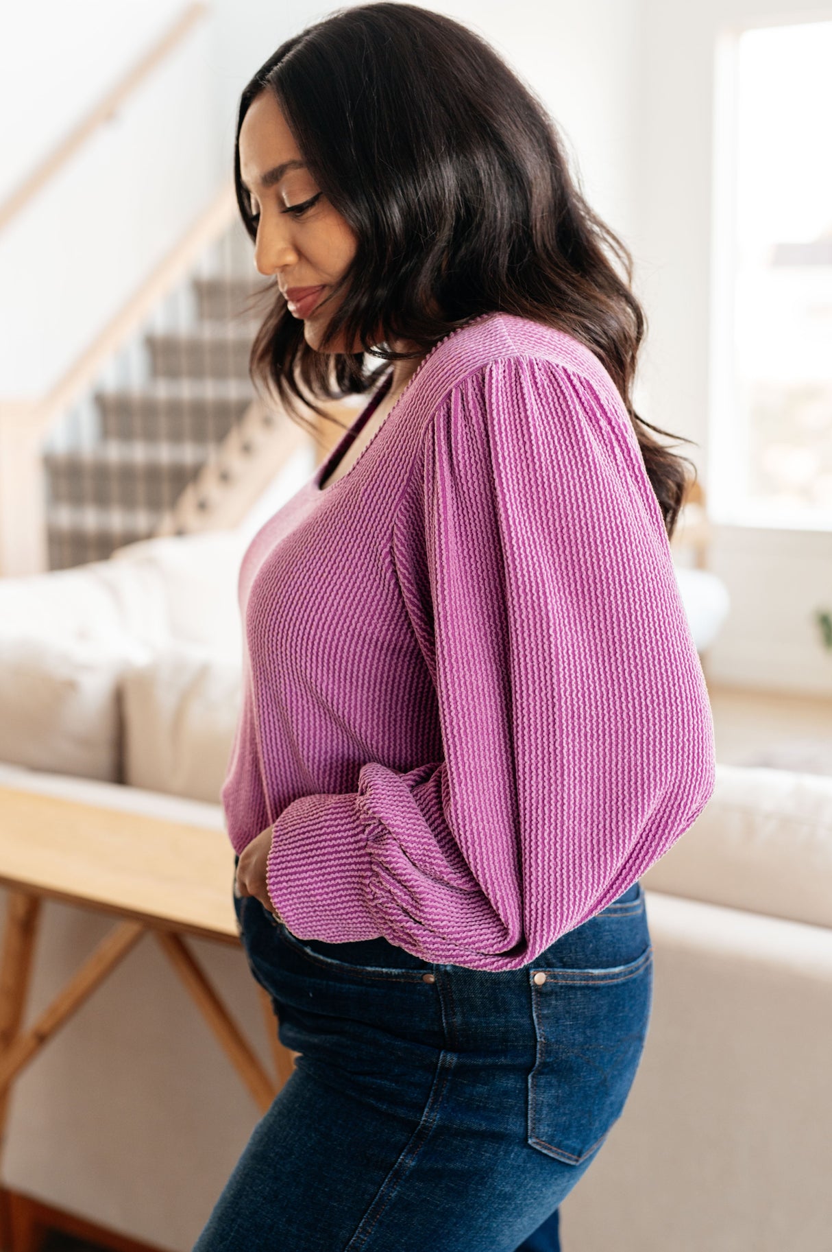 True to Your Word Balloon Sleeve Top - Liarian Unlimited Boutique