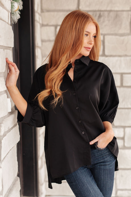 Turned Out Perfect Oversized Button Down Shirt - Liarian Unlimited Boutique