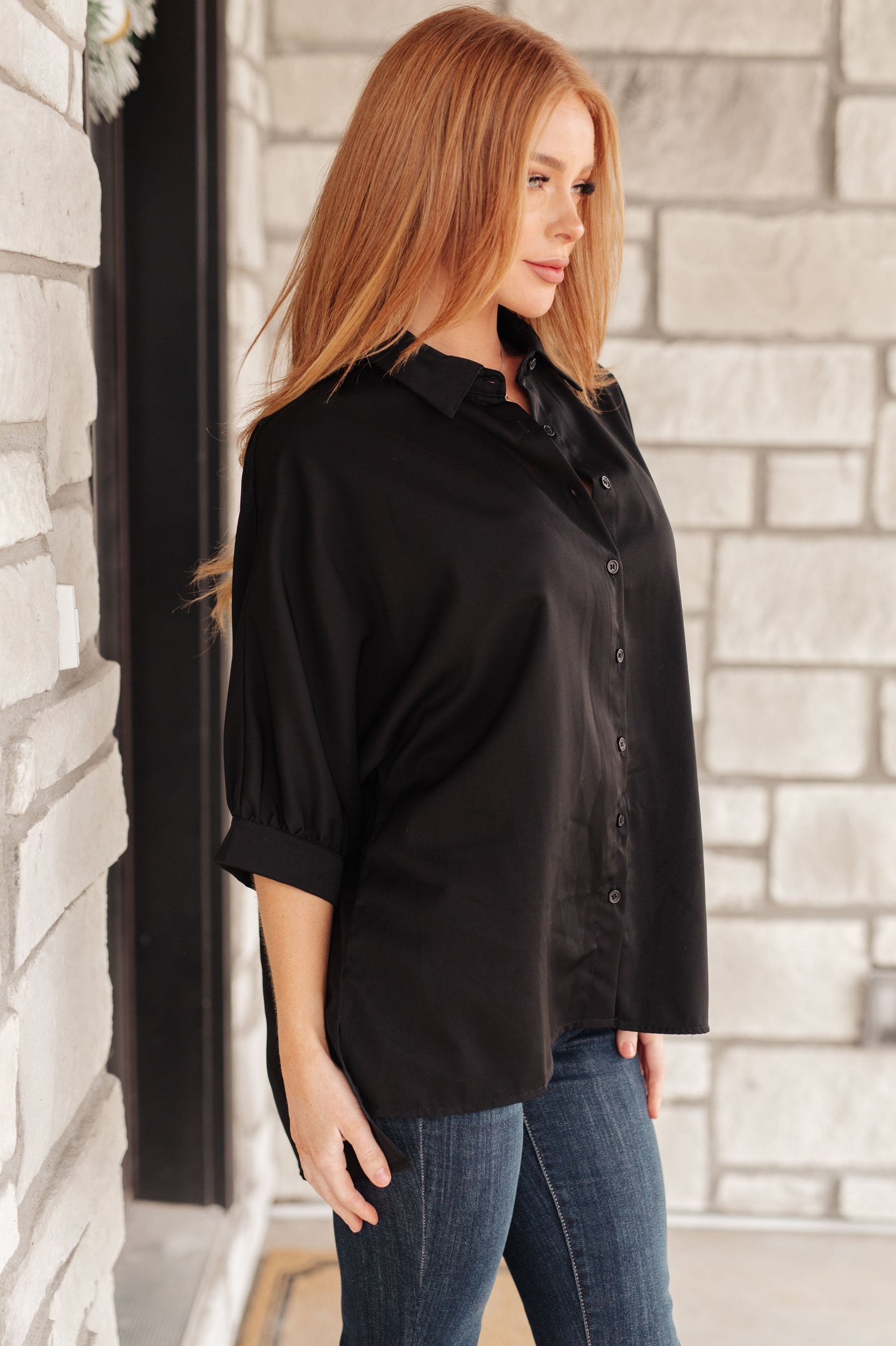 Turned Out Perfect Oversized Button Down Shirt - Liarian Unlimited Boutique