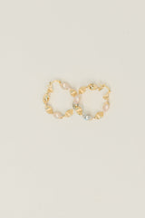 Twisted Sisters Plated Alloy Hoop Earrings