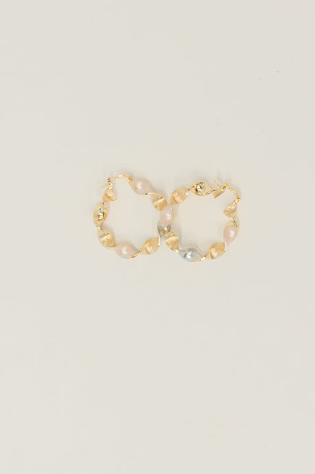 Twisted Sisters Plated Alloy Hoop Earrings