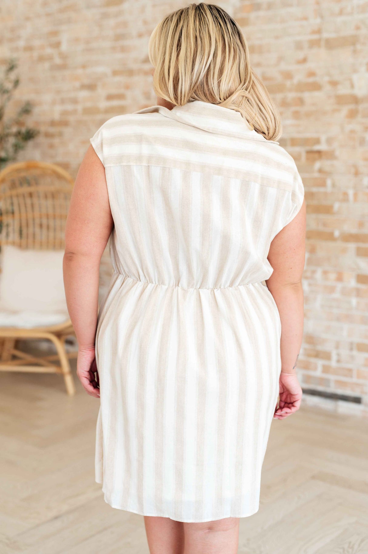Twisted and Tailored Striped Dress - Liarian Unlimited Boutique