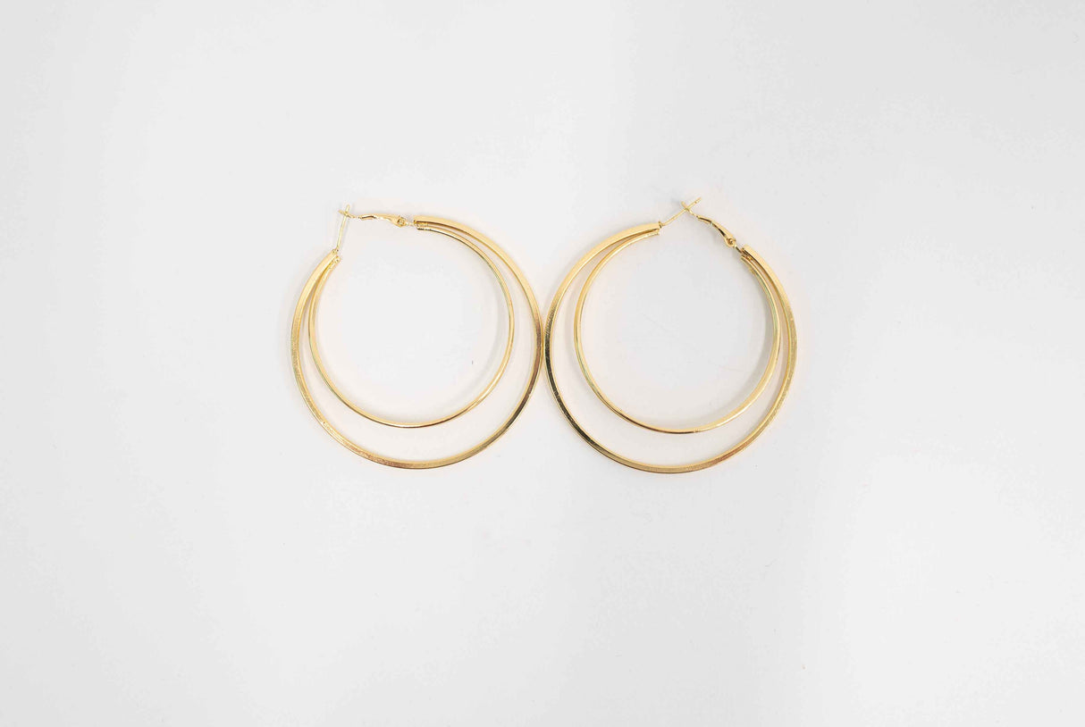 Two's a Party Double Hoop Earrings