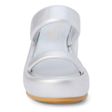 Unique Wedge Sandal in Silver