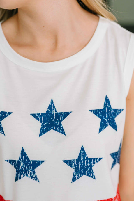 United Together Graphic Flag Tank
