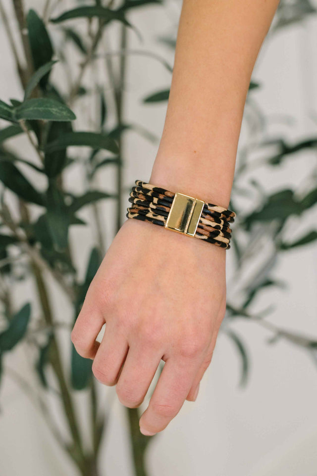 Untamed Edge Chunky Multilayered Bracelet