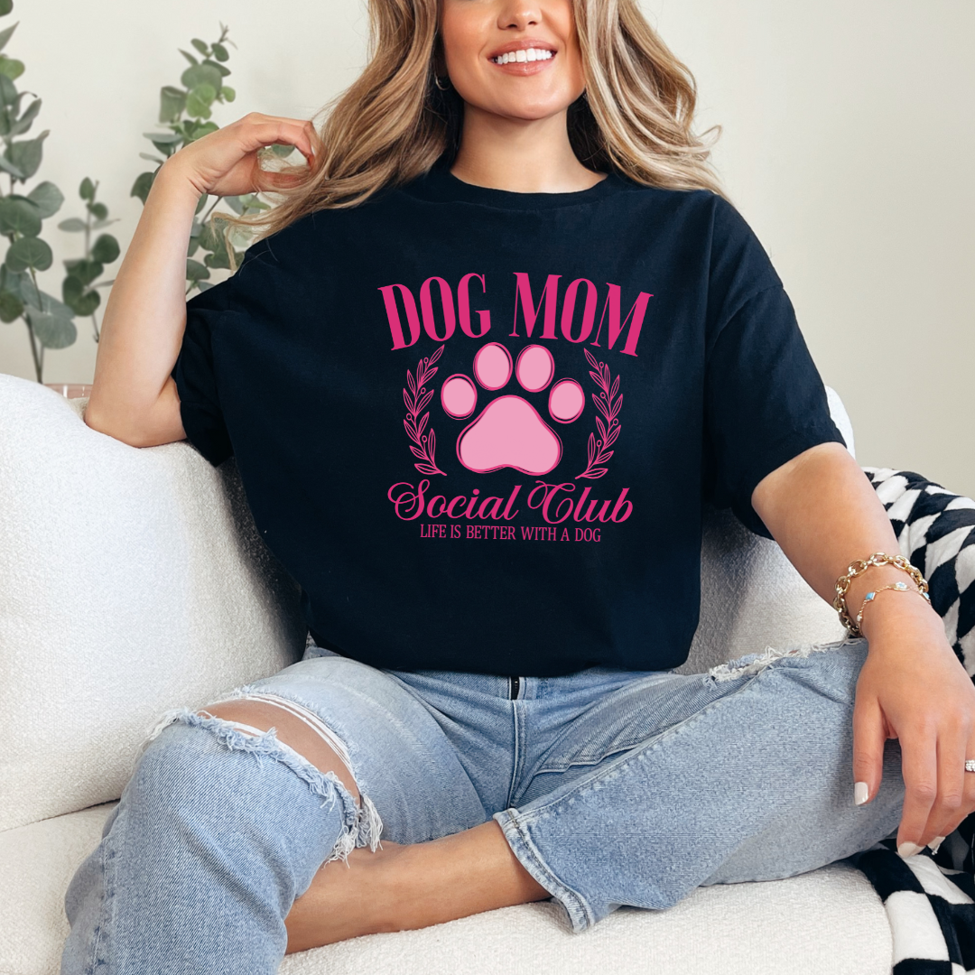 Camiseta gráfica del Club Social de Mamás de Perros