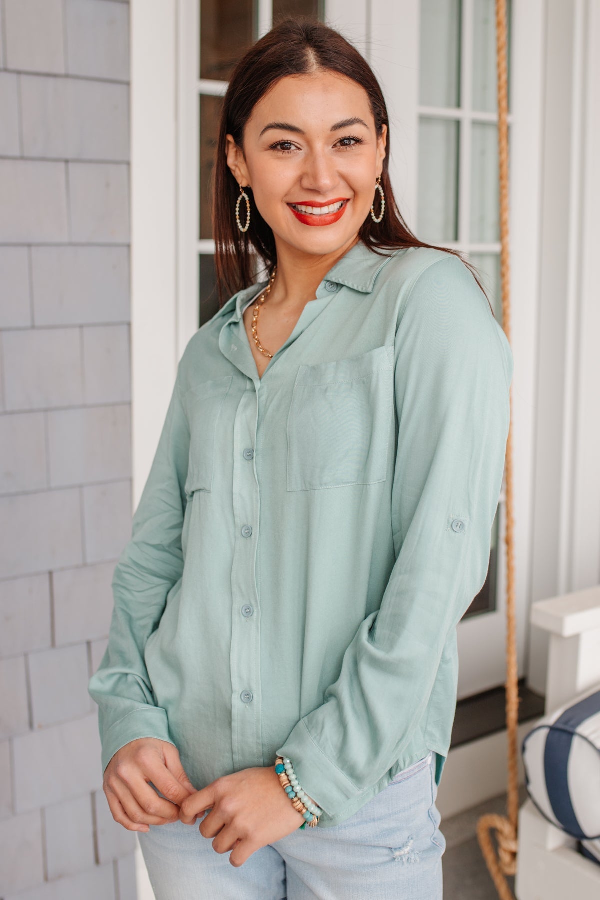 Blusa Confianza Inquebrantable en Azul Claro