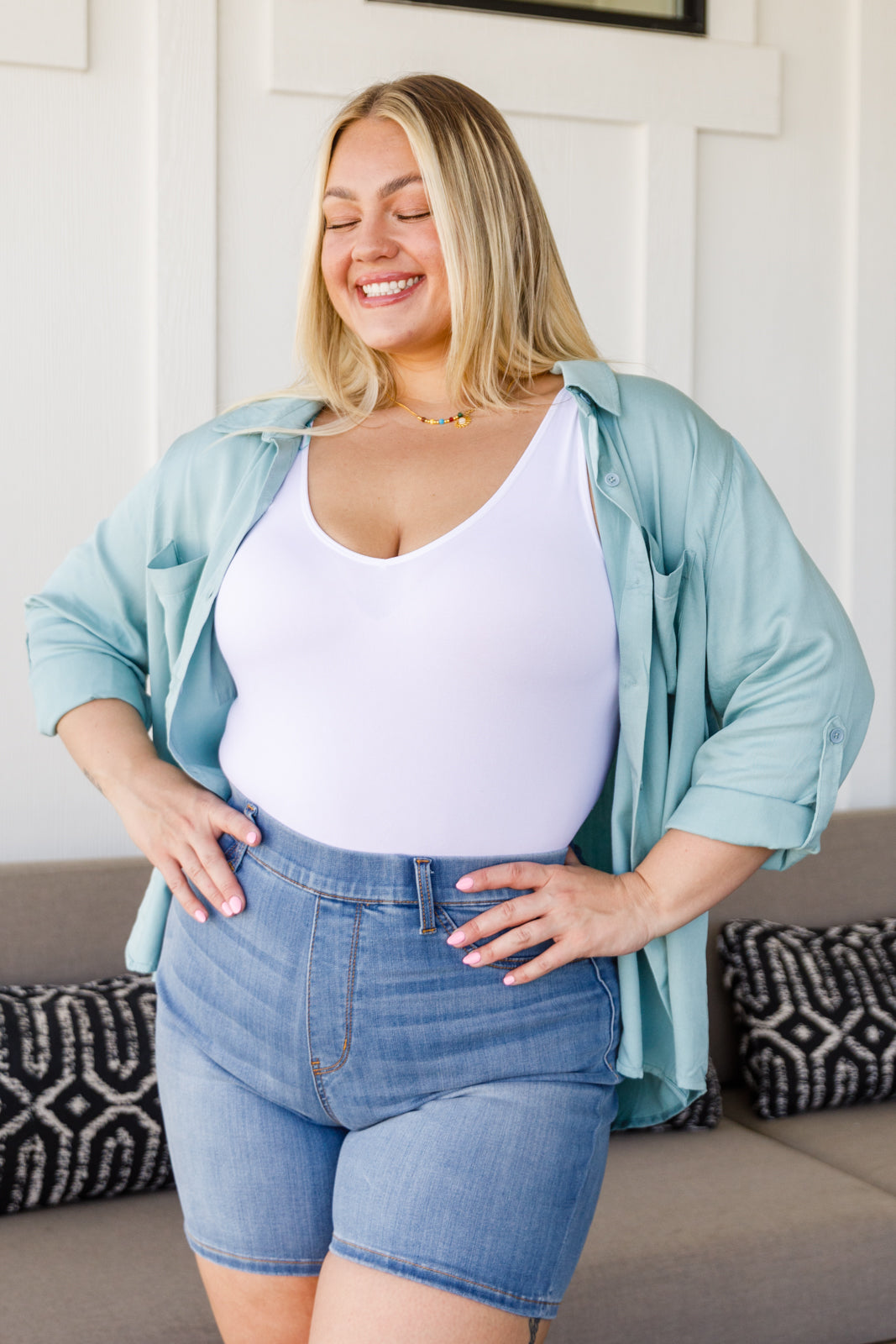 Blusa Confianza Inquebrantable en Azul Claro