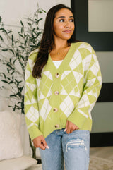 Up, Up and Away Argyle Cardigan