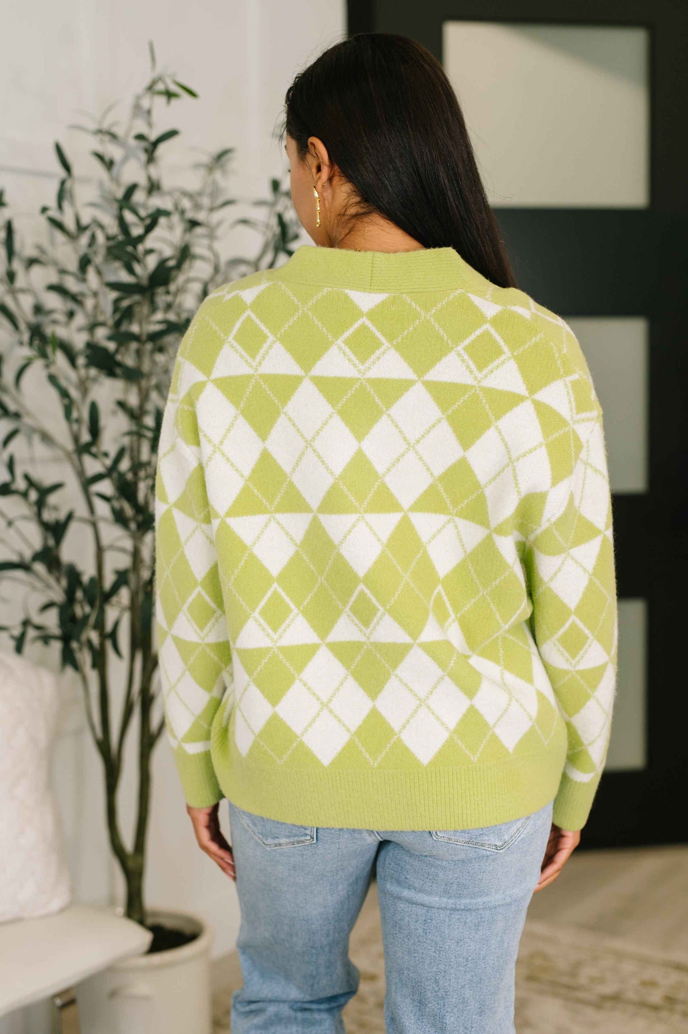 Up, Up and Away Argyle Cardigan