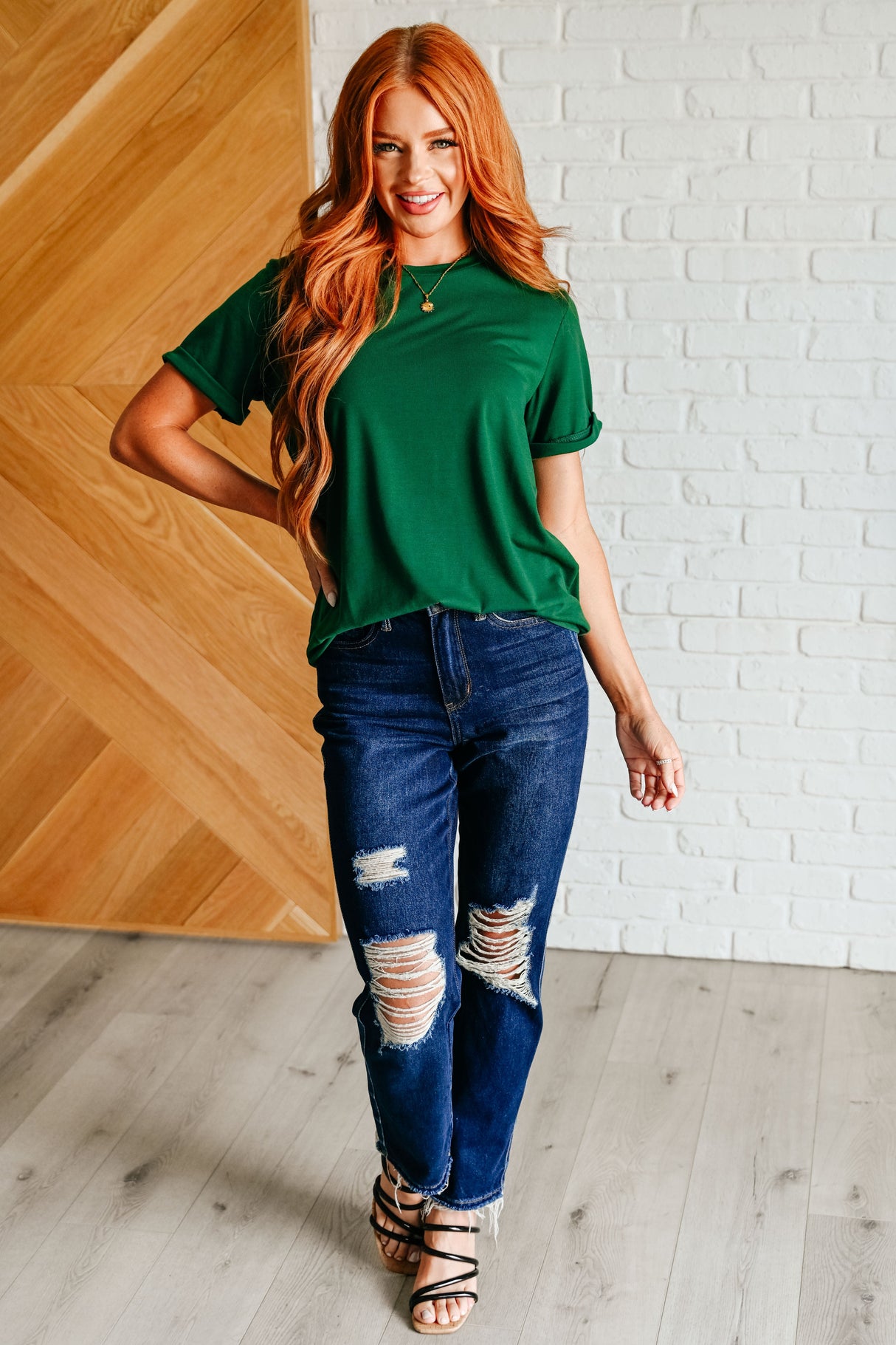 Camiseta Uptown Crew en verde