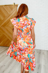 Vestido de escote en V escalonado Vaca Babe