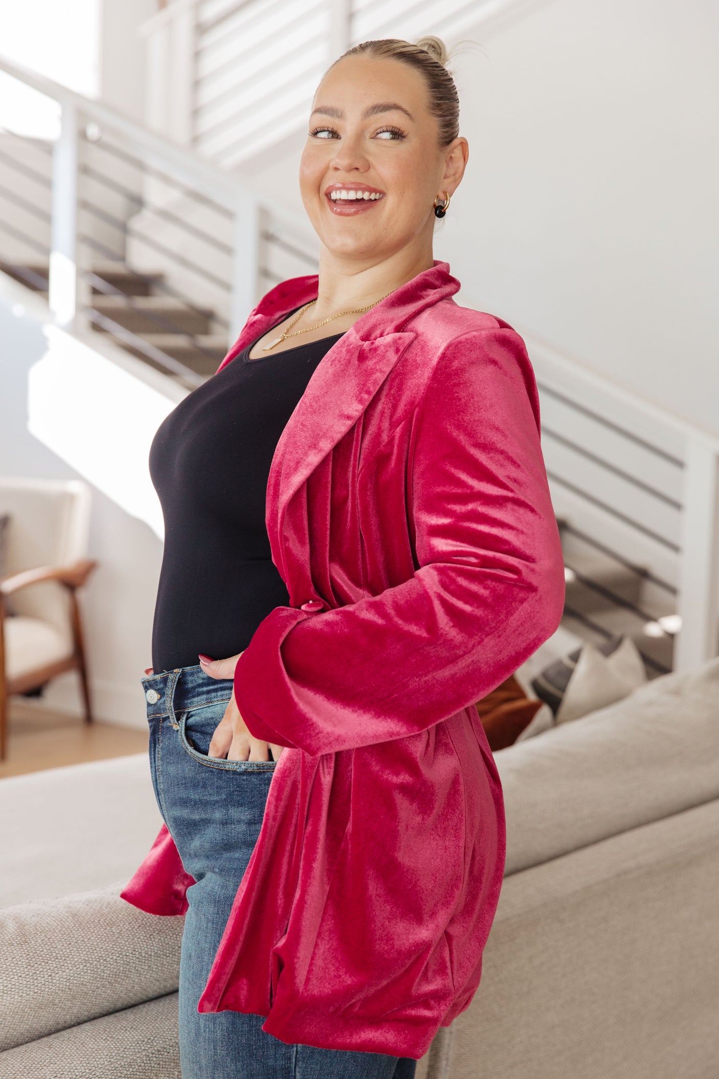 Verity Velvet Blazer - Liarian Unlimited Boutique