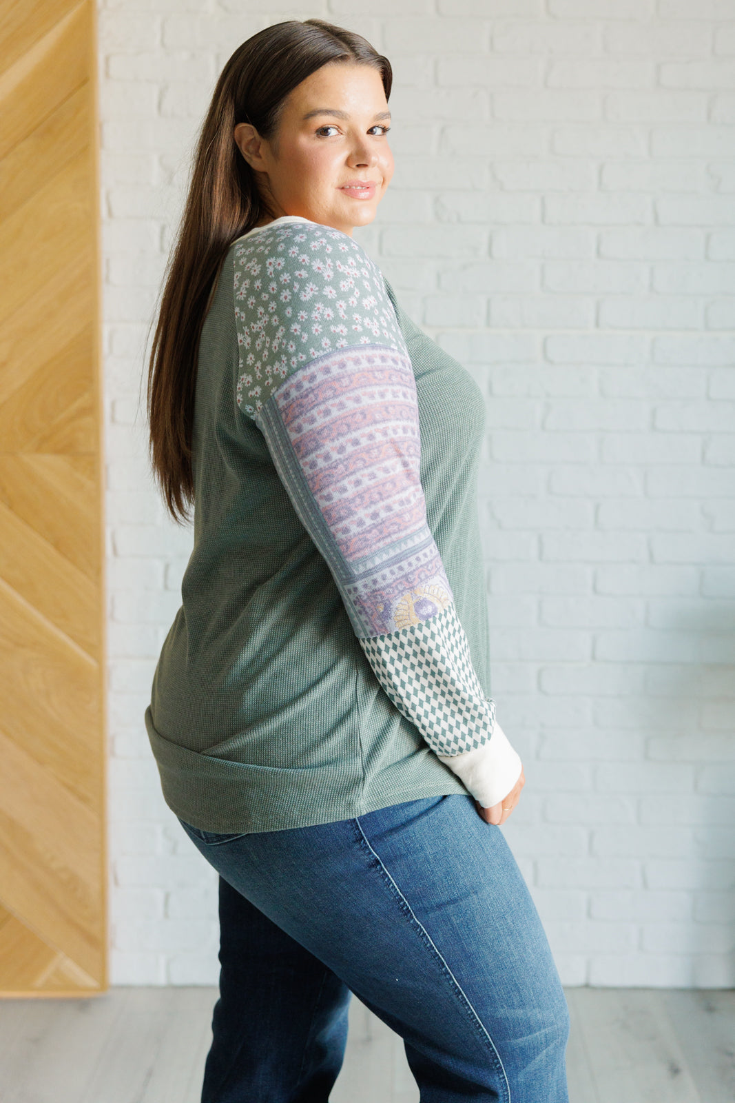 Top con estampado mixto muy curioso