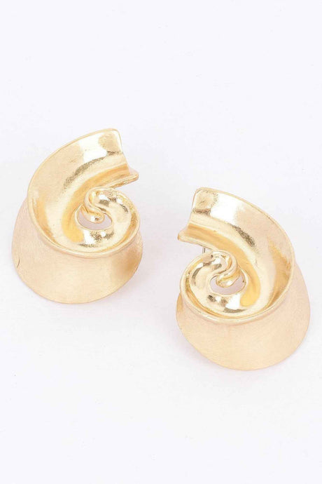 Gold Plated Metal Earring