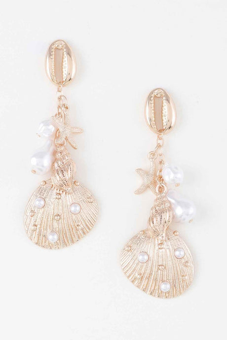 Pearled Under The Sea Drop Earrings