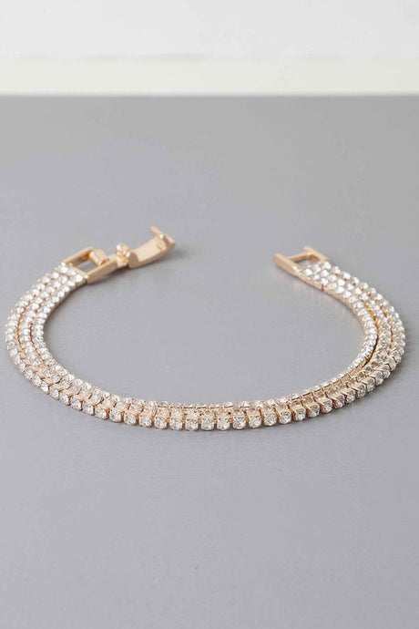 Triple Cubic Jewel Bracelet