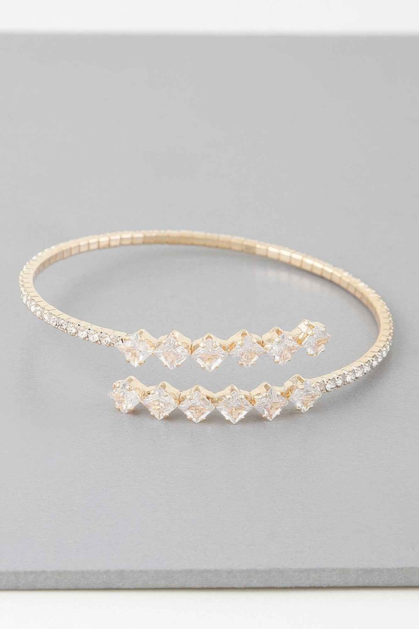 Jeweled Shiny Star Wrap Bracelet