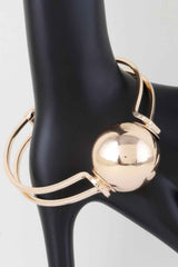Statement Sphere Cuff Bracelet