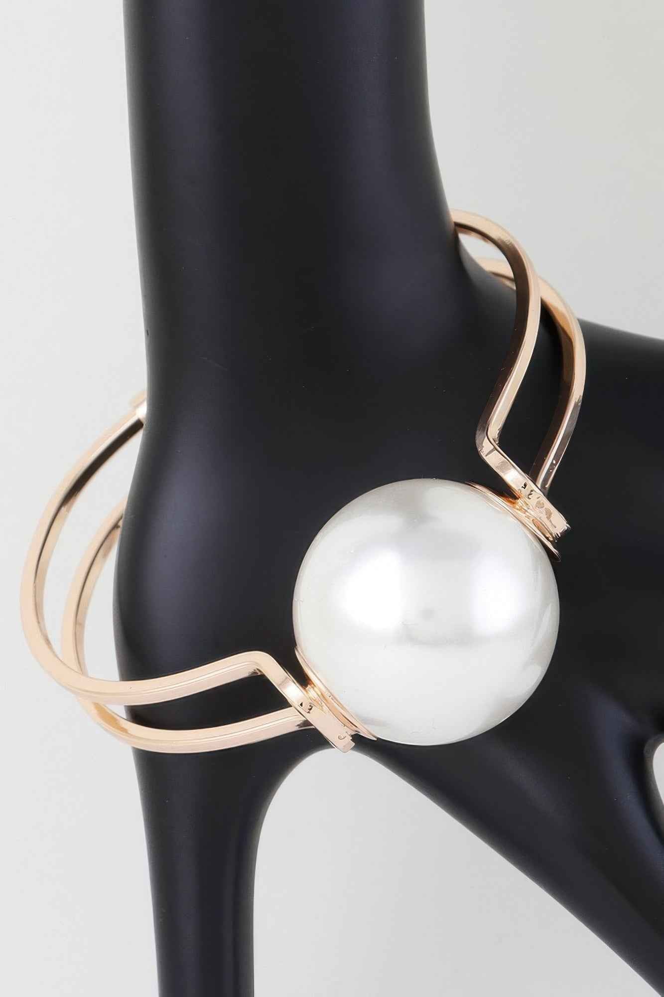 Statement Sphere Cuff Bracelet