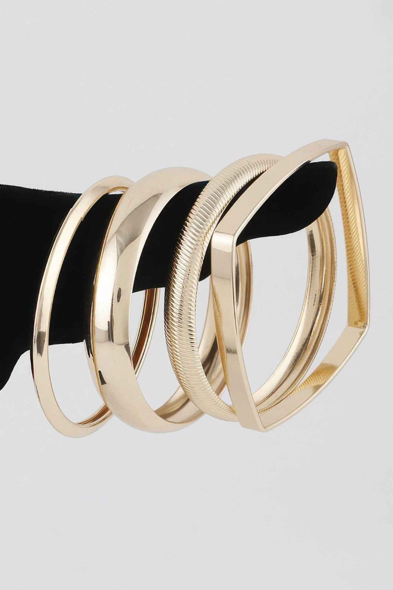 Multi Shiny Silver Layer Bracelet