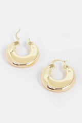 Vintage Gold Dip Metal Earring