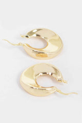 Vintage Gold Dip Metal Earring